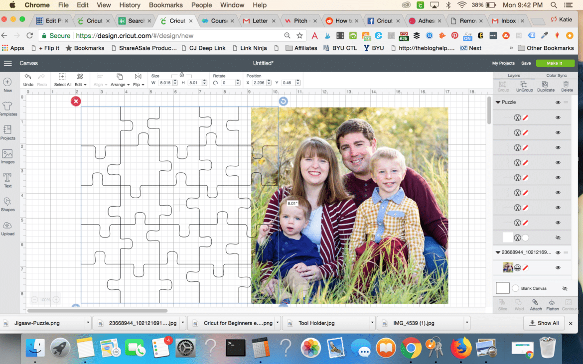 Make Your Own Puzzle with Cricut – 6 Free Templates!
