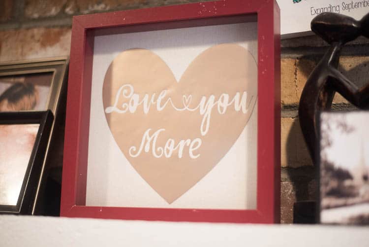 “Love You More” Decoration – Free Cricut Design SpaceFile