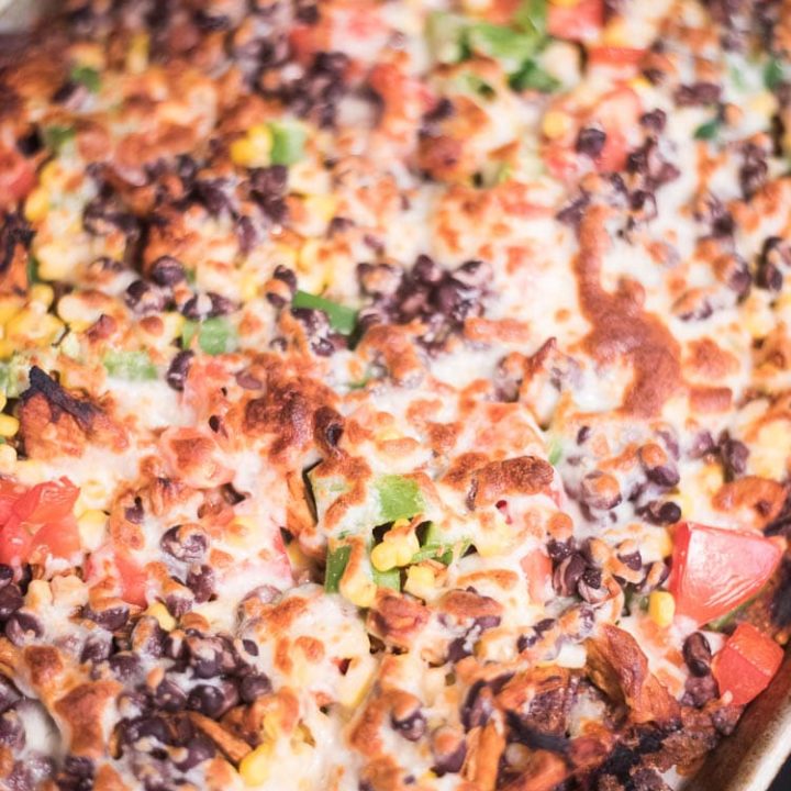 Sheet Pan BBQ Chicken Nachos