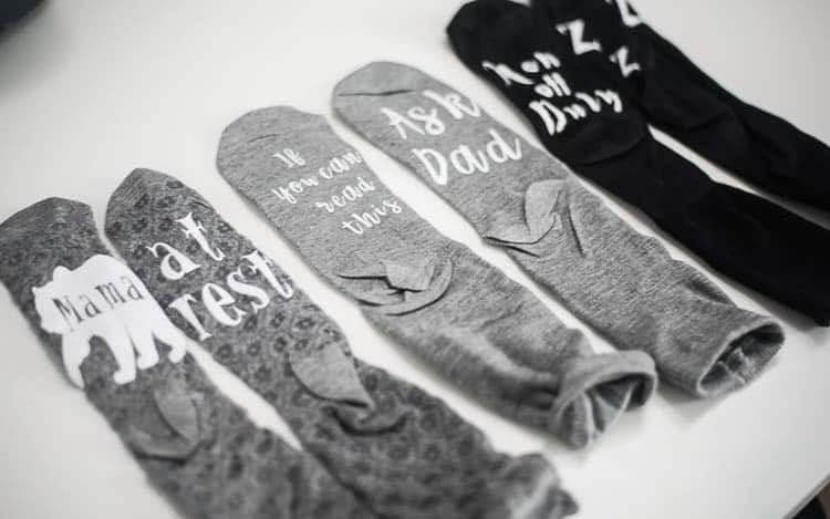 DIY Custom Socks – Free Design Space Templates!