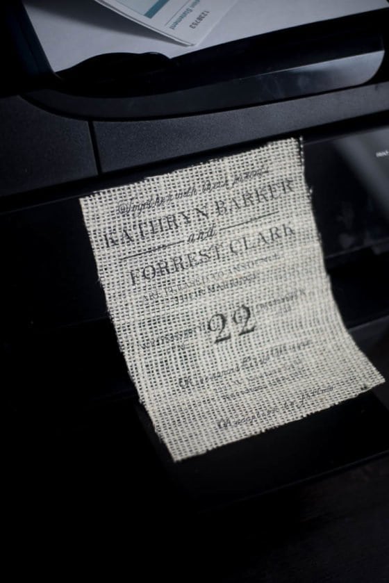 How to Print on Burlap The Easiest Way! 2024 Clarks Condensed