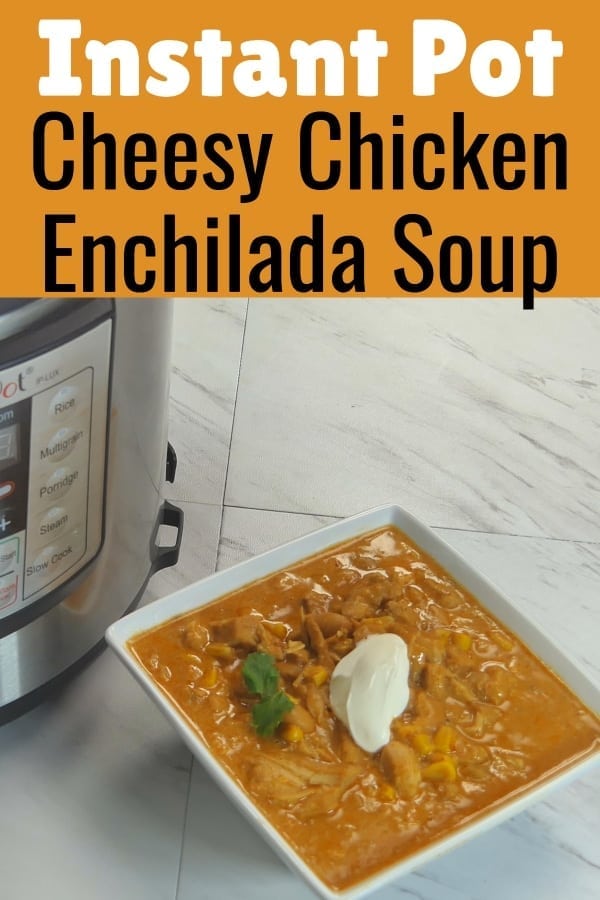 Instant Pot Chicken Enchilada Soup / Instant Pot Soup / INstant Pot Recipes / PRessure Cooker ENchilada Soup / #InstantPot #PressureCooker #soup