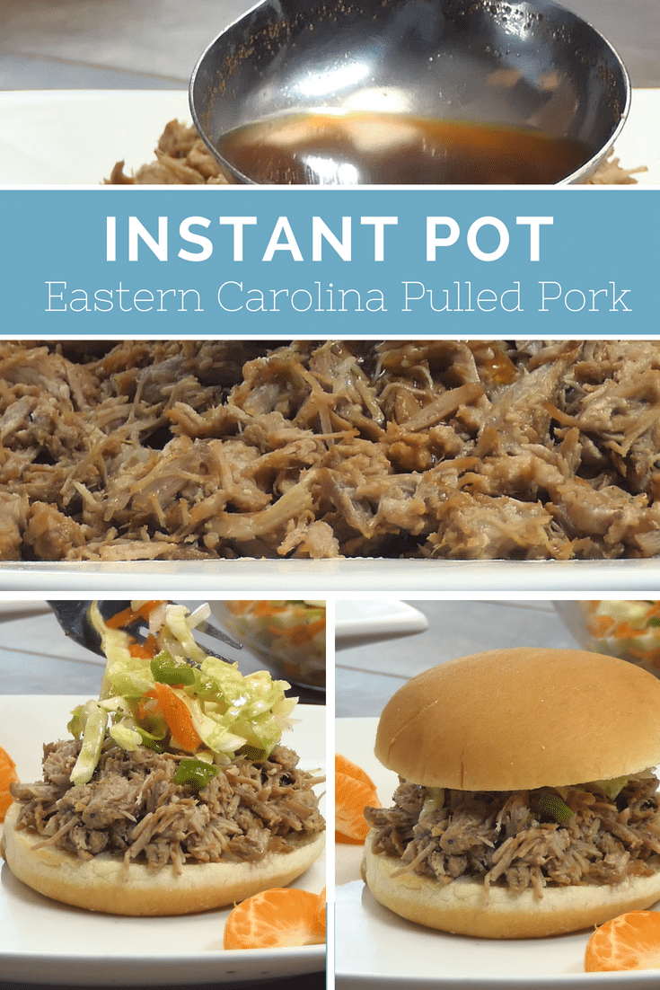 Pressure Cooker Pork / Instant Pot Pork / Instant Pot Pulled Pork / Eastern Carolina Pulled Pork / Vinegar Based Sauce / #instantpot #pulledpork #Pressurecooker