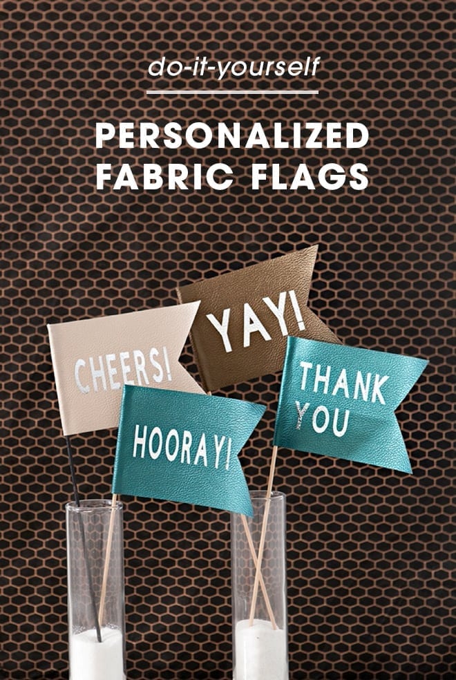 DIY fabric flags