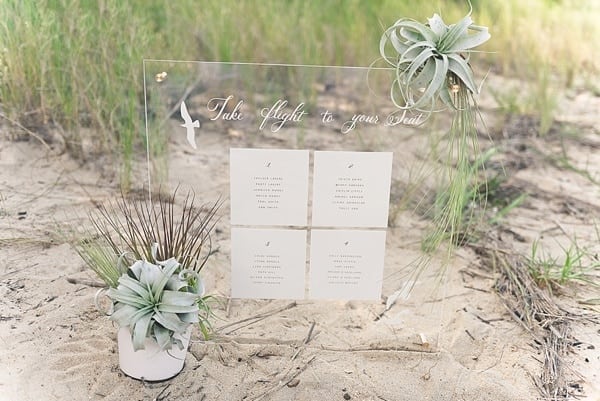 A close up of a wedding decoration