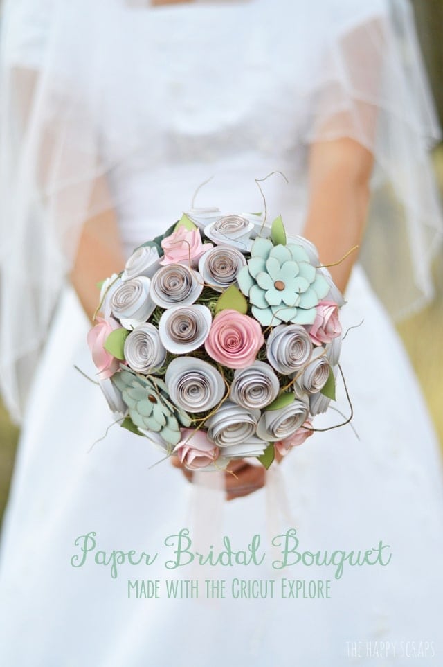 Wedding and Cricut, bride holding flowers