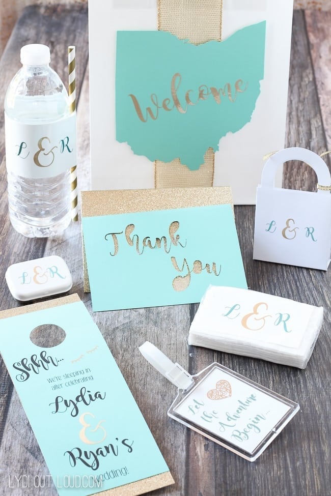 Wedding and Cricut Thank you card