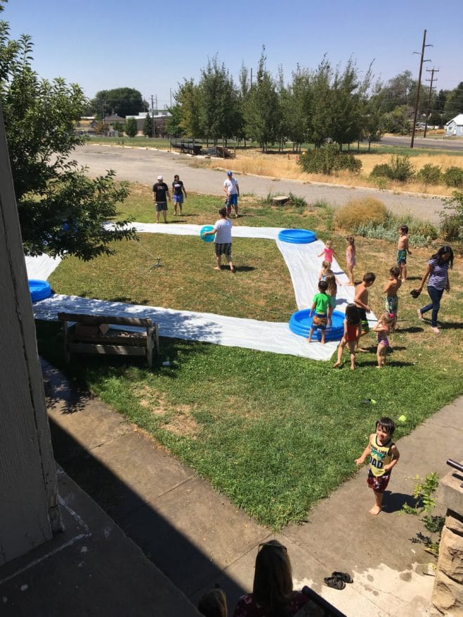 How to Setup DIY Slip and Slide Kickball