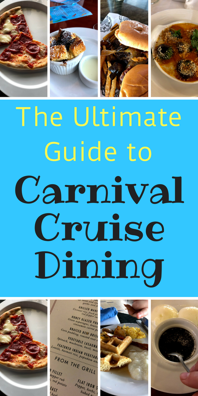 carnival celebration cruise menu