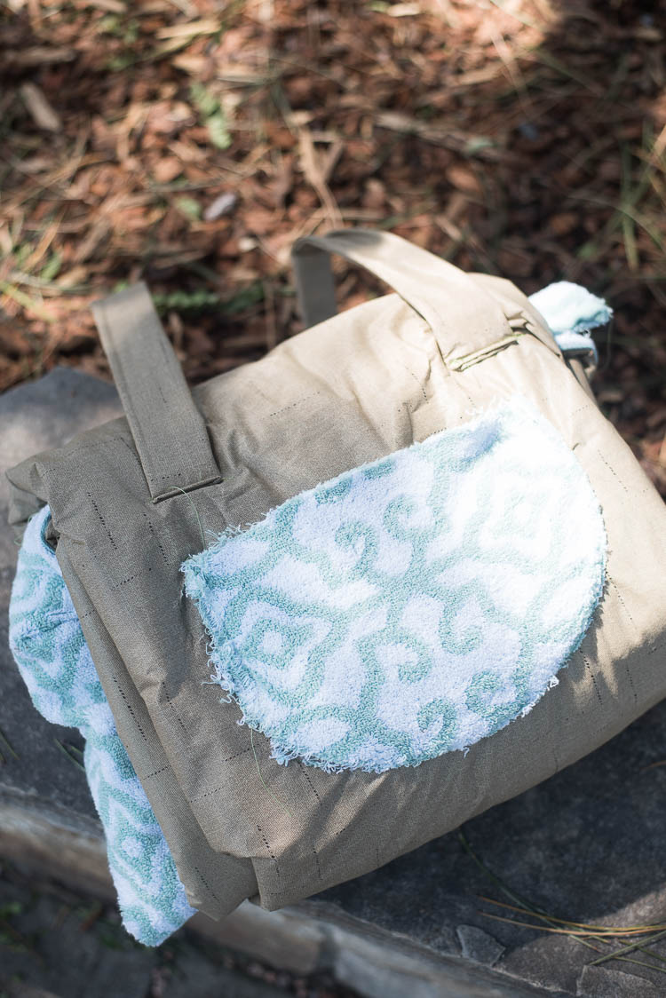 Beach Bag that Turns Into a Towel 