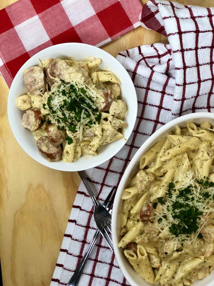 Cajun Chicken and Sausage Pasta