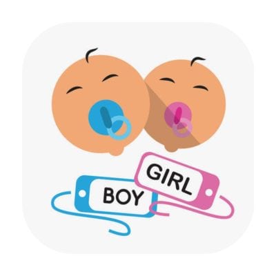 Baby name tracker image of two babies sucking on pacifiers 