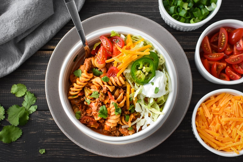 Cheesy Taco Pasta