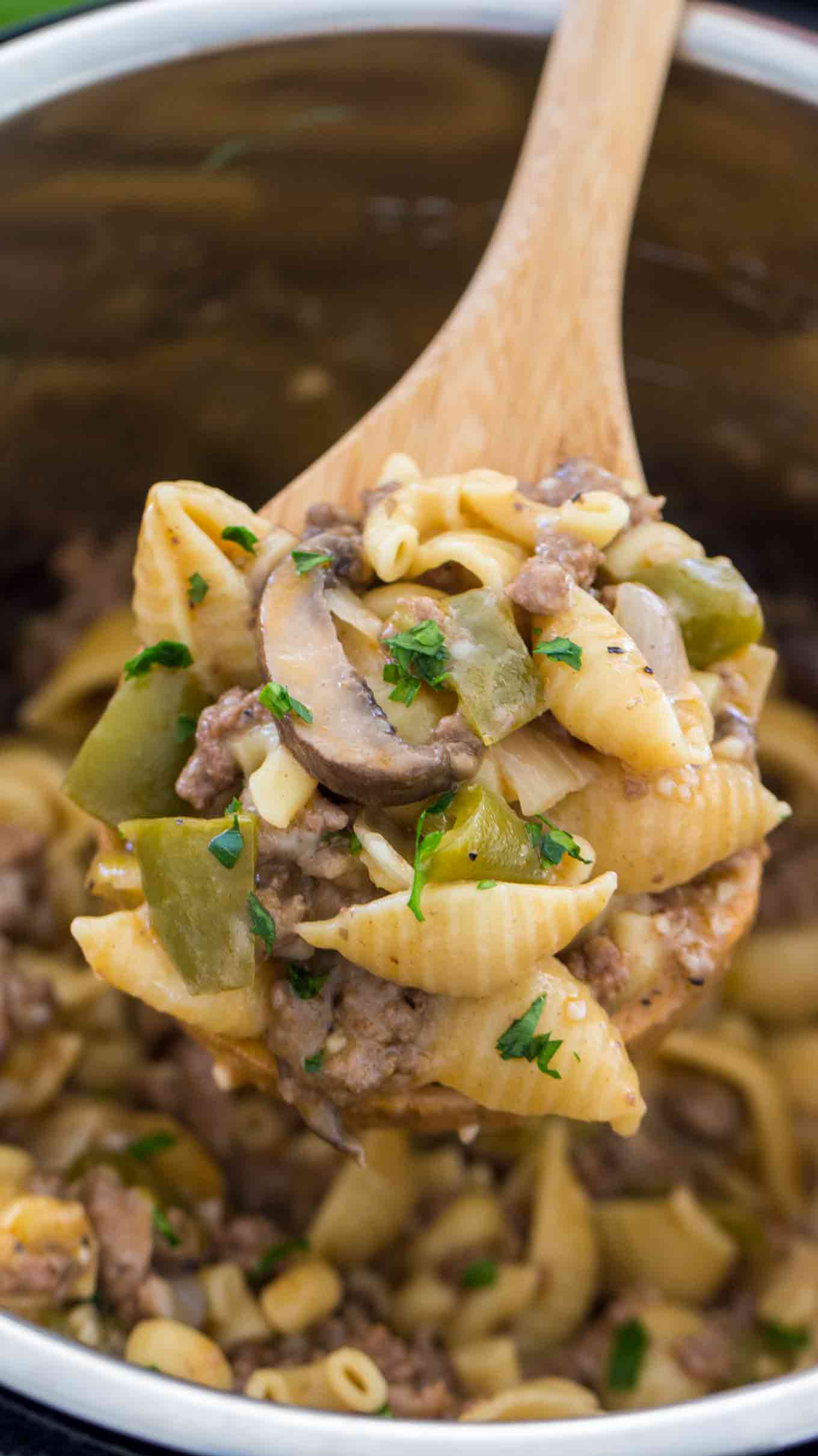 Philly Cheesesteak Pasta