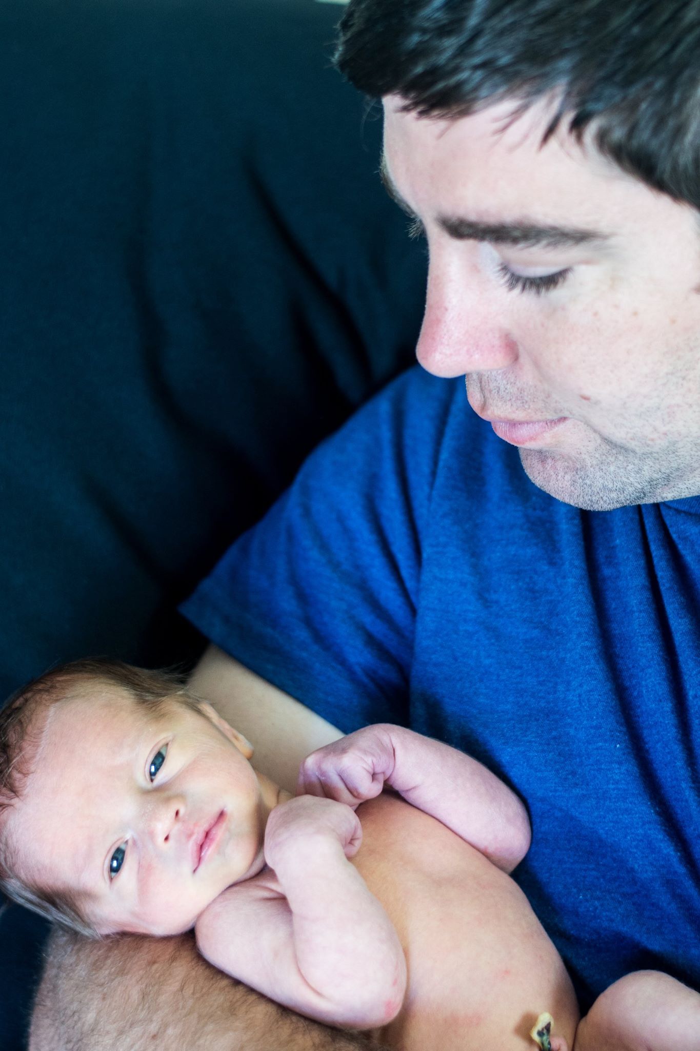 A man holding a baby