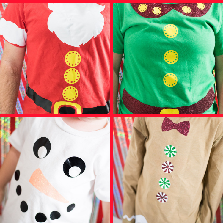 festive holiday shirts with cricut