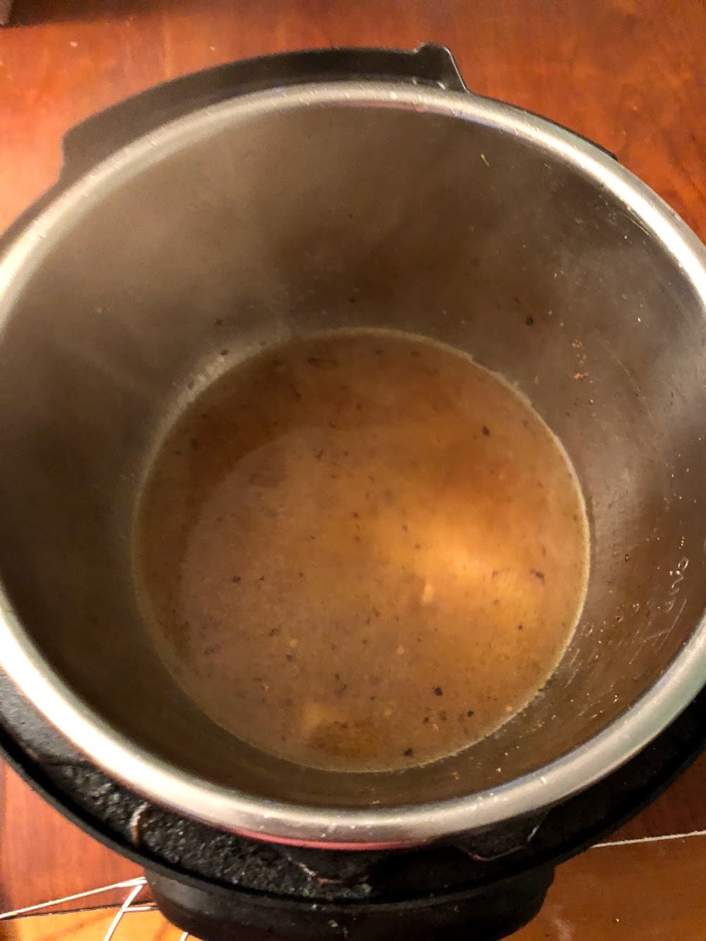 broth in instant pot