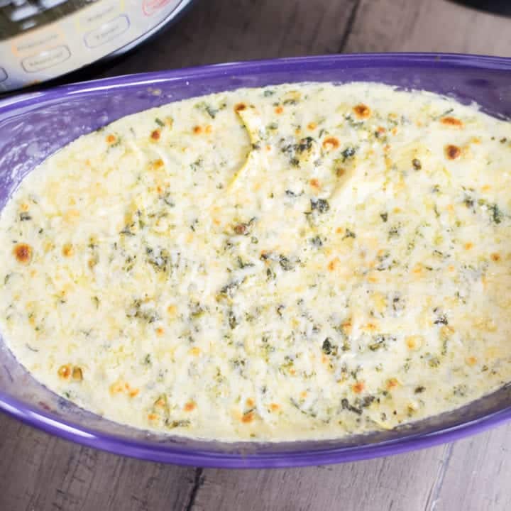 Instant Pot Spinach Artichoke Dip