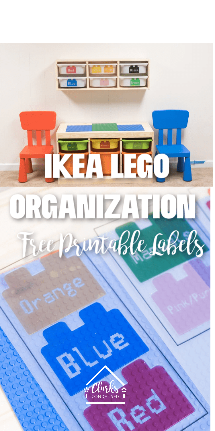 IKEA LEGO Organization Ideas with Free Printable Labels Clarks Condensed