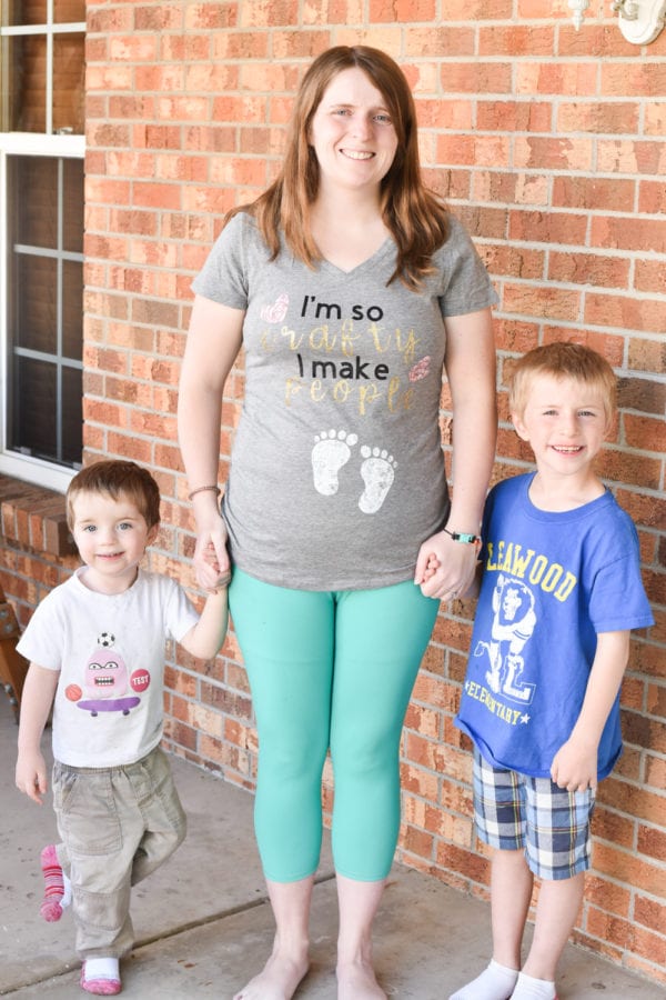 DIY Funny Pregnancy Shirt - Free Cricut File 2023 - Clarks Condensed