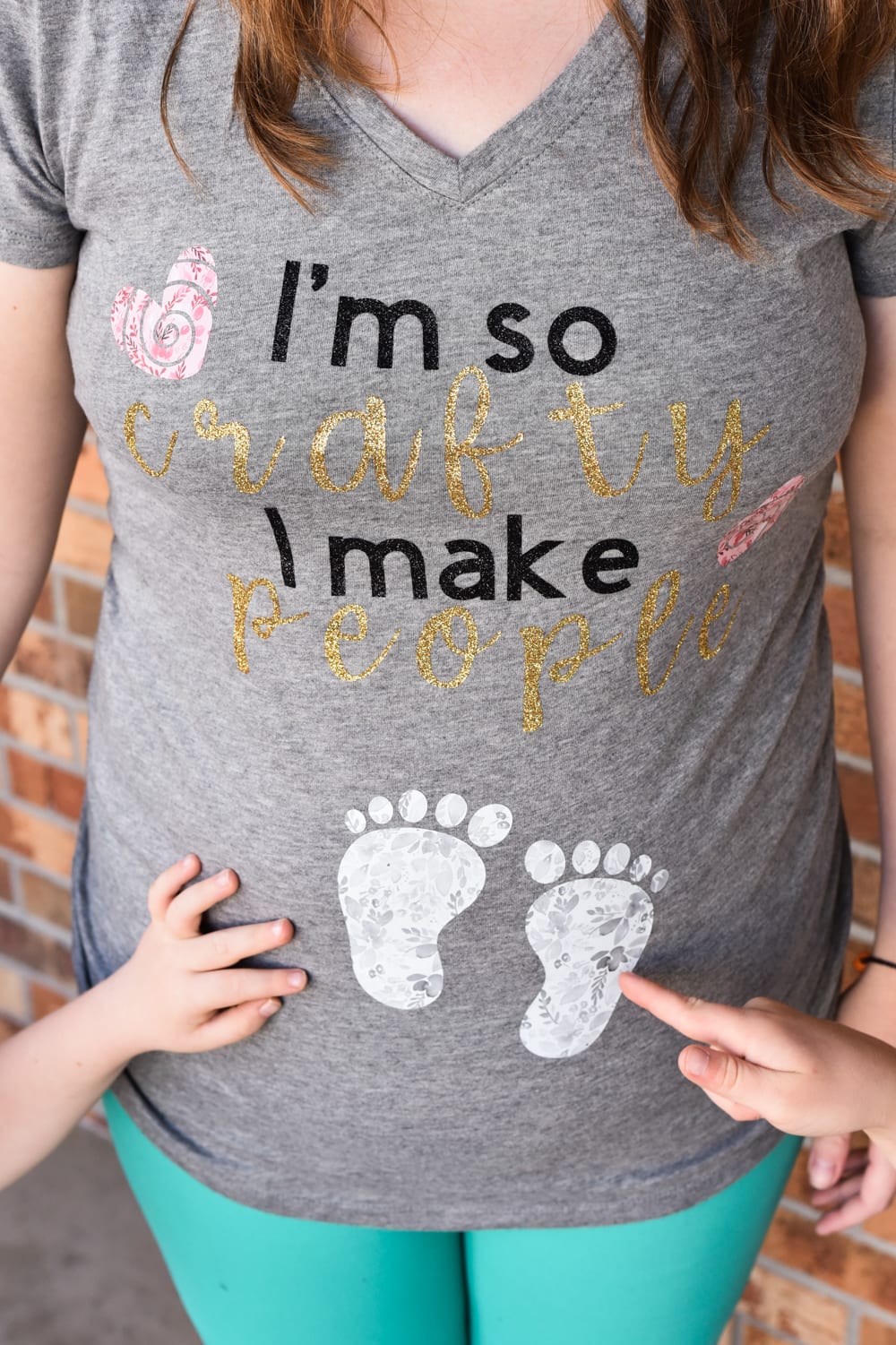 DIY Funny Pregnancy Shirt – Free Cricut File