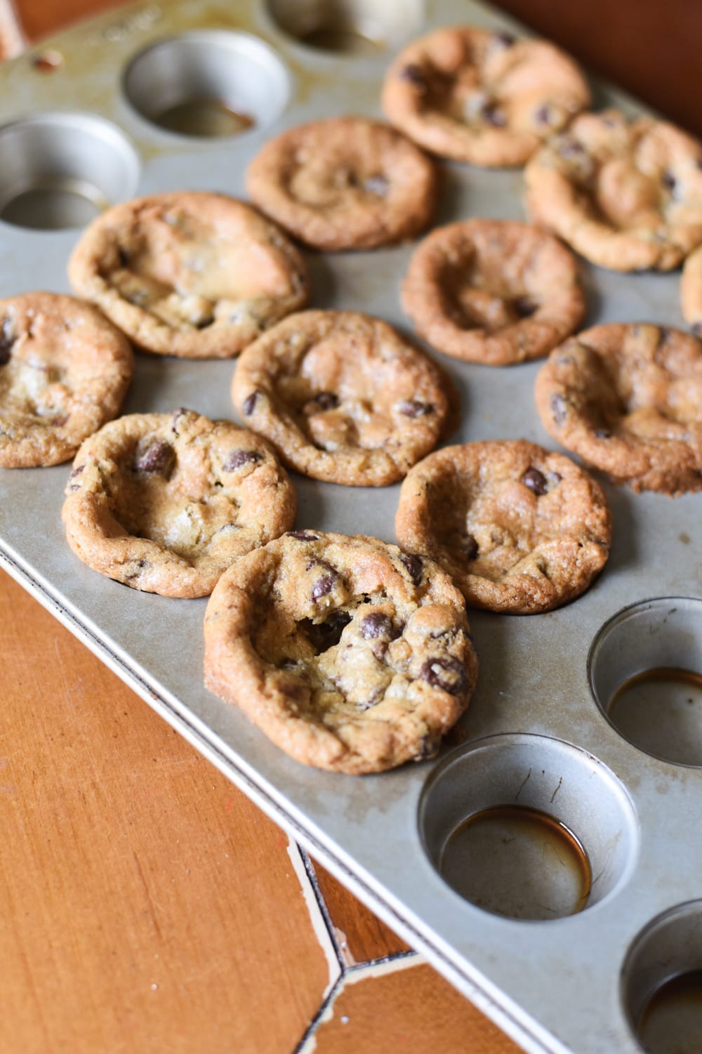 Two Ingredient Cookie Muffins – With Hershey Kiss Centers