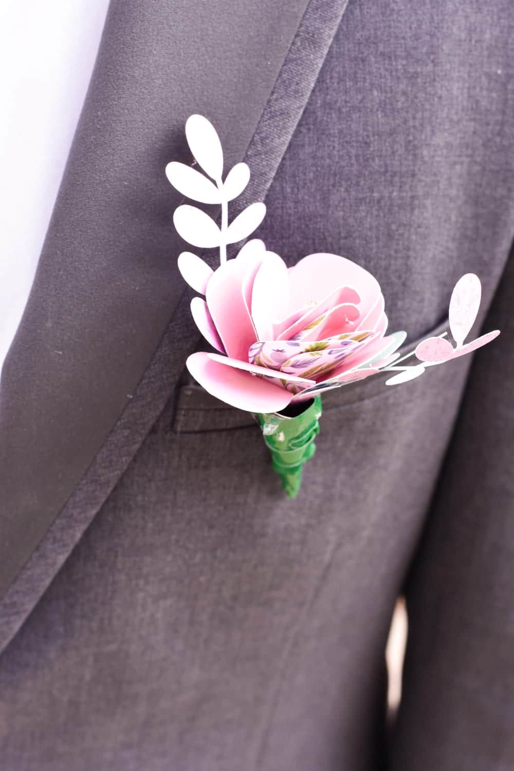 Cricut Paper Boutonniere
