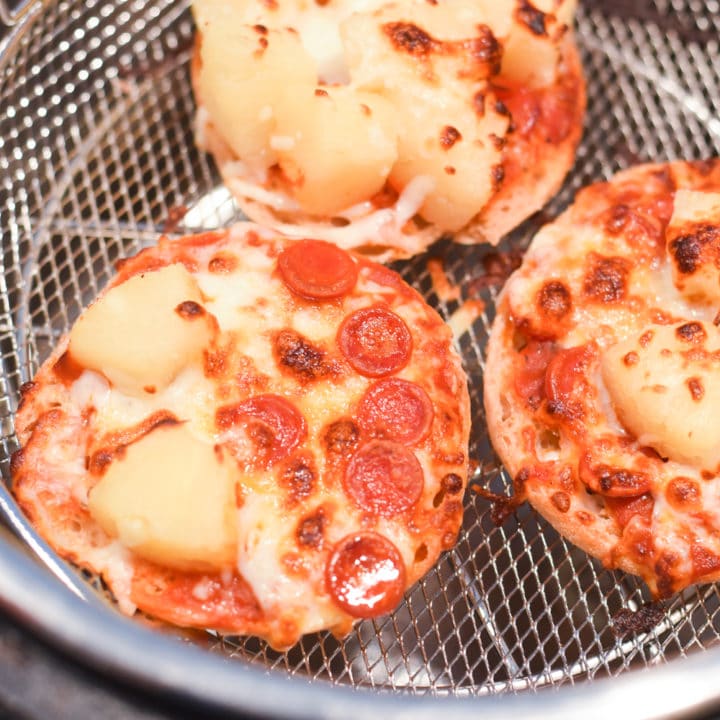 Air Fryer English Muffin Pizzas