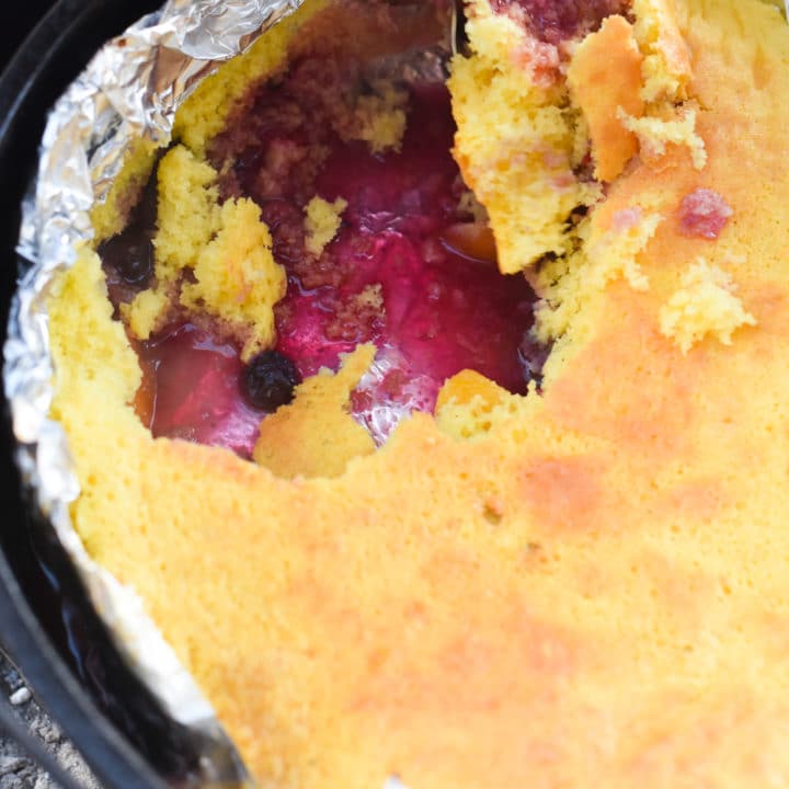 Dutch Oven Peach Cobbler Recipe