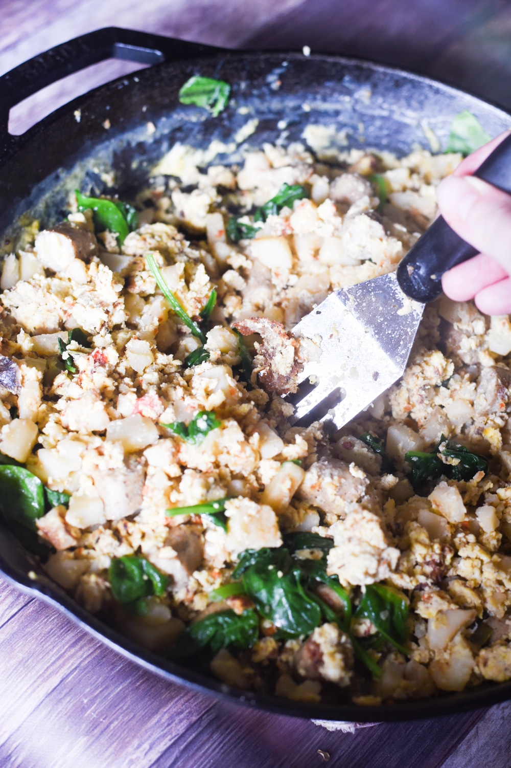 breakfast skillet in cast iron