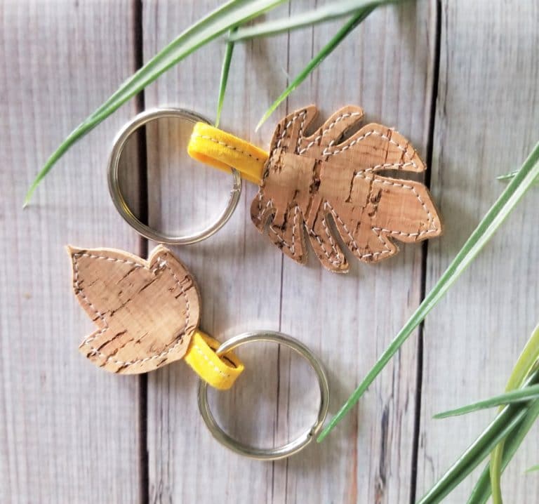 DIY Cork Fabric Keychain Tutorial + Free SVG File 2024 Clarks Condensed