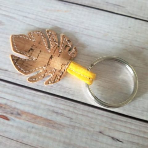 Cork Fabric Keychain Tutorial