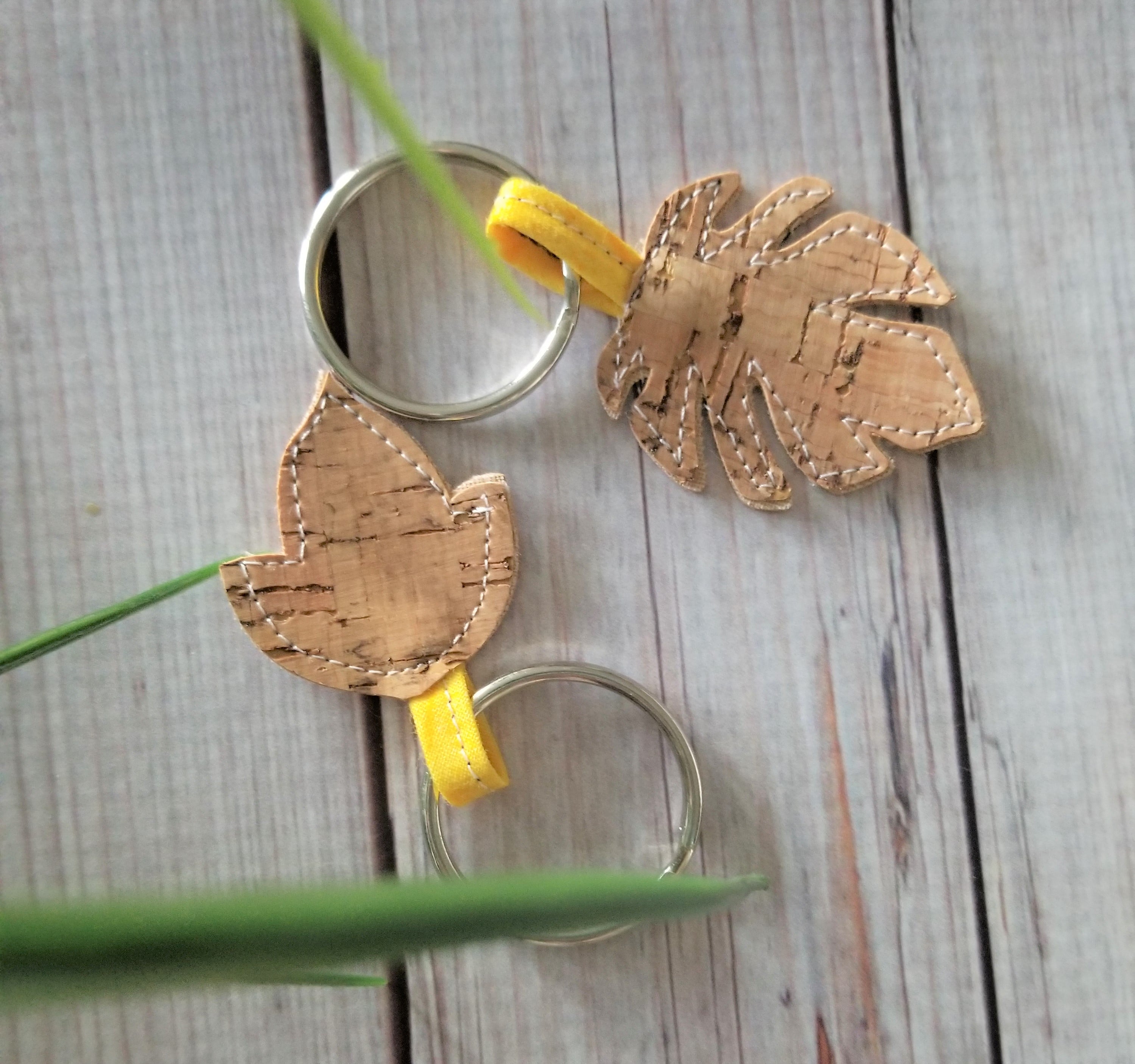 Cork Keychain