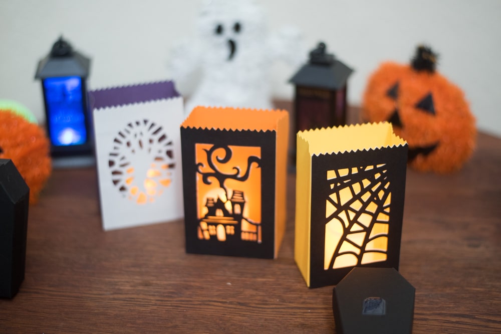 Cricut Halloween Luminaries