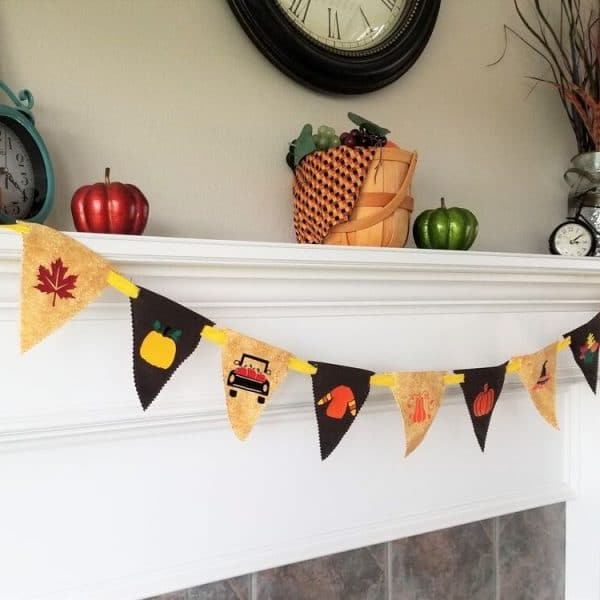 fall bunting pattern