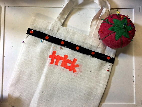 pinned trick or treat bag