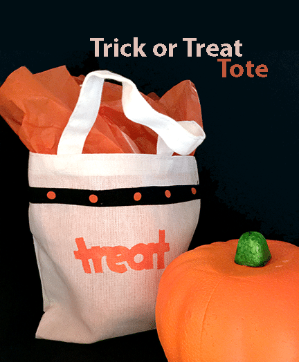 Trick or treat tote bag