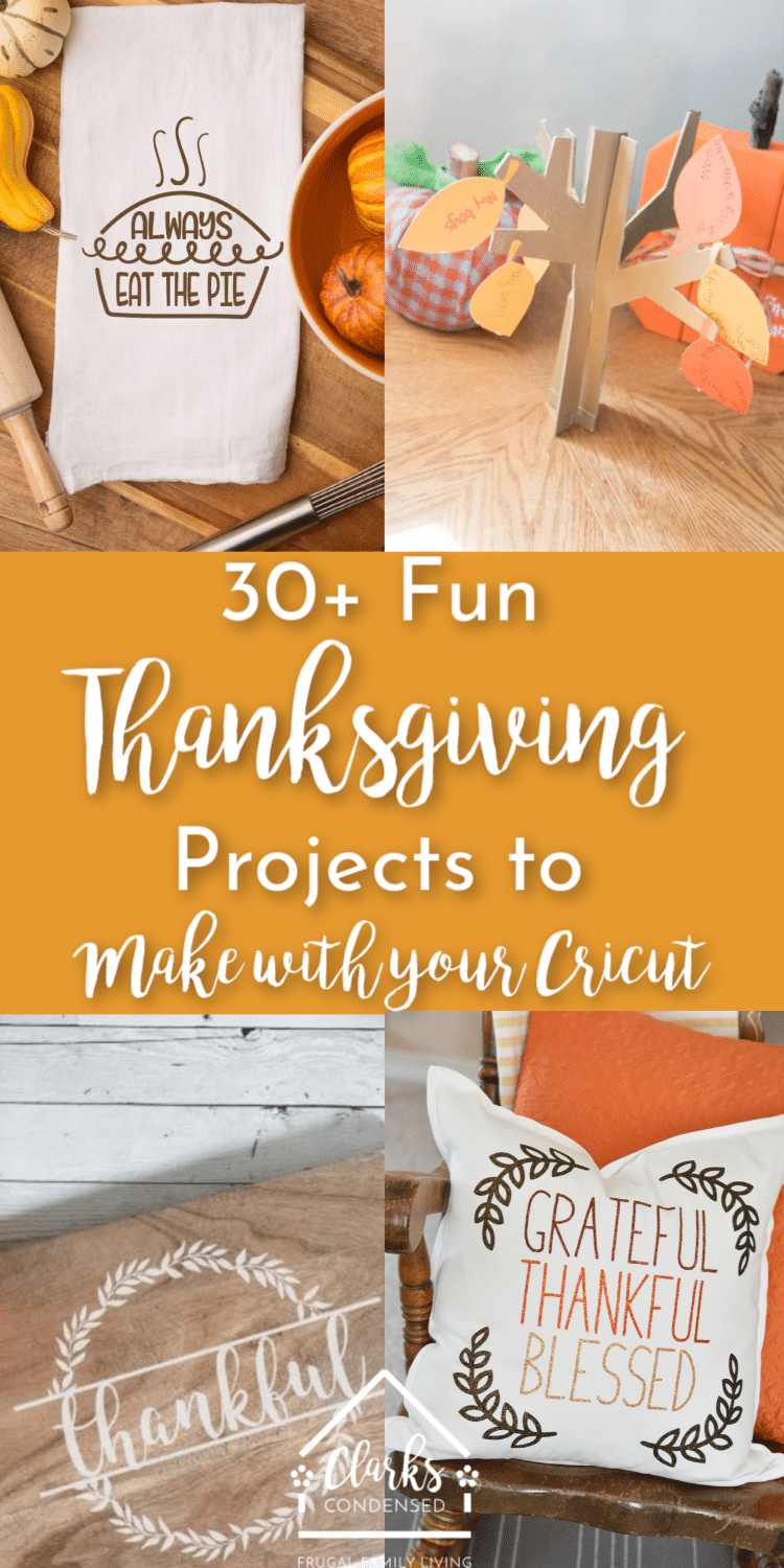 cricut thanksgiving projects