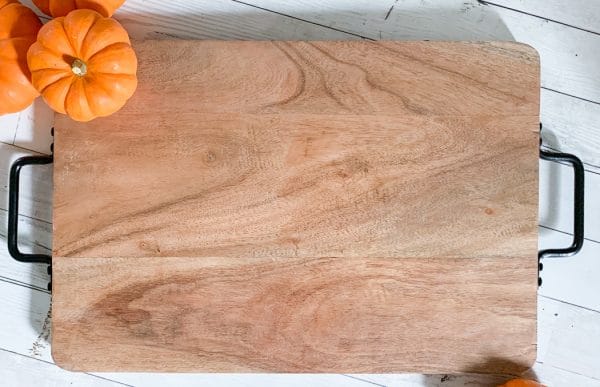 Wooden serving tray - pumpkin
