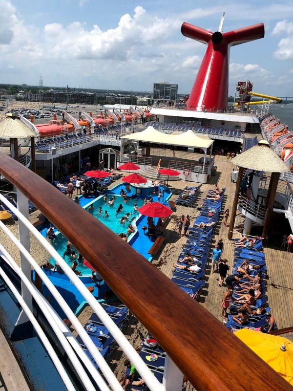 carnival cruise swimming deck