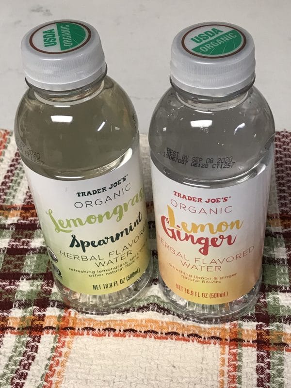 A close up two bottles