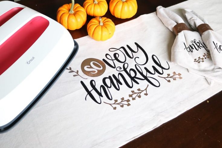 Thankful Pillow And Cricut Easy Press Tutorial - Tastefully Frugal