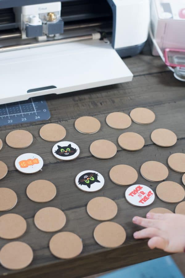 cricut halloween matching game