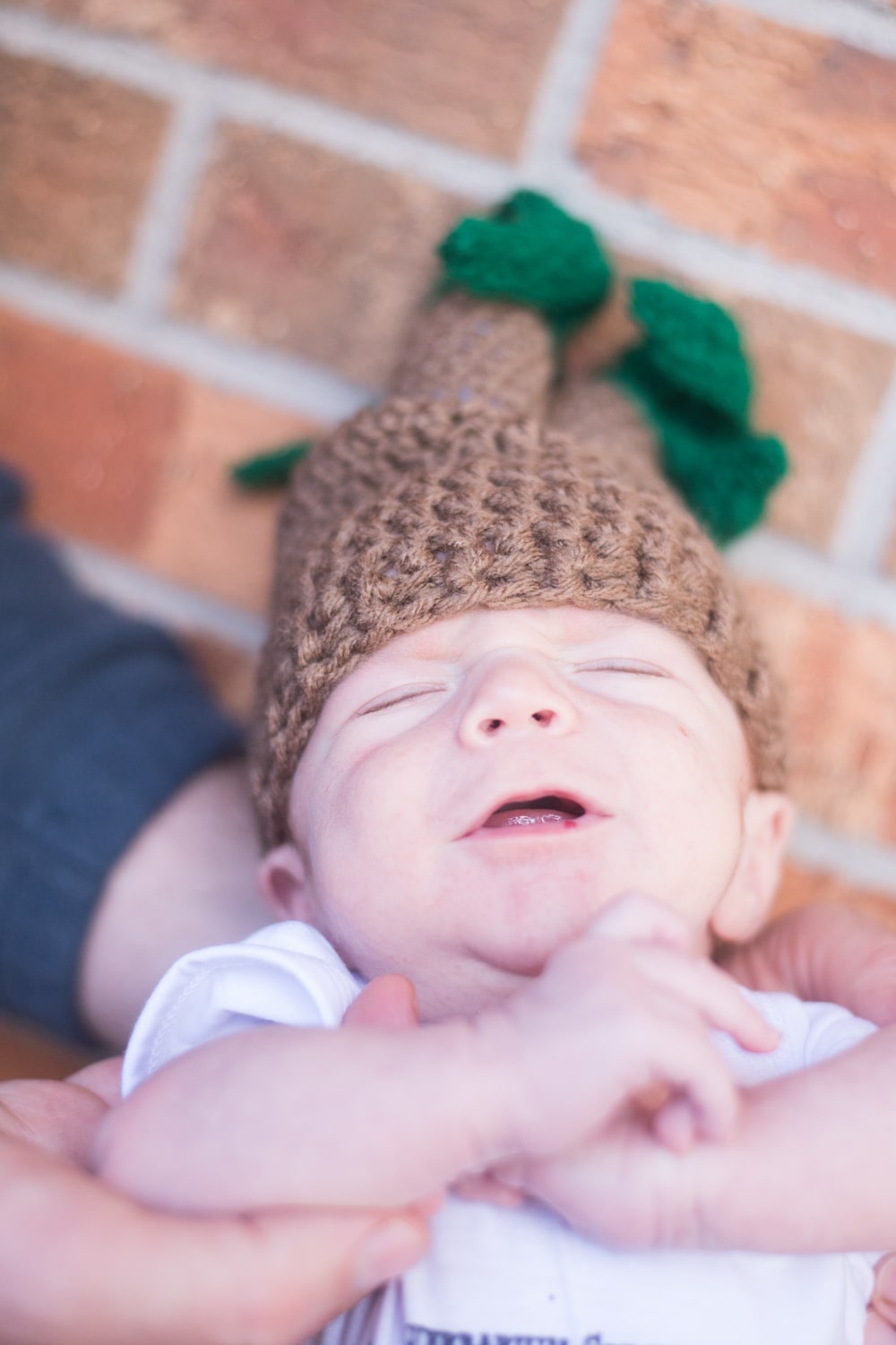 A baby wearing a cute cap