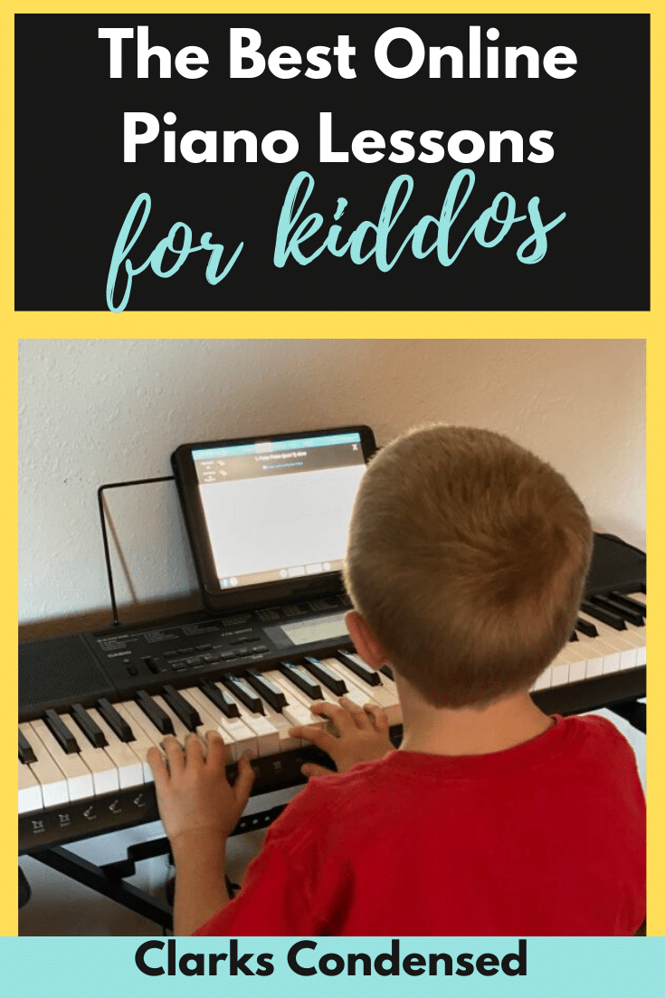 A person standing in front of a piano keyboard