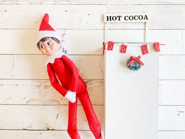 Elf near Hot Cocoa Stand