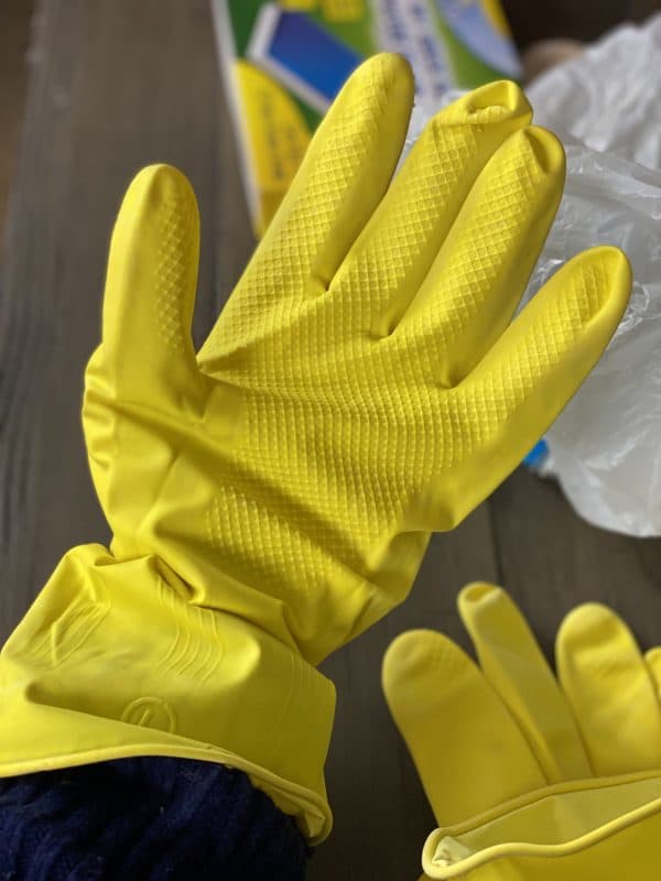 dollar tree rubber gloves