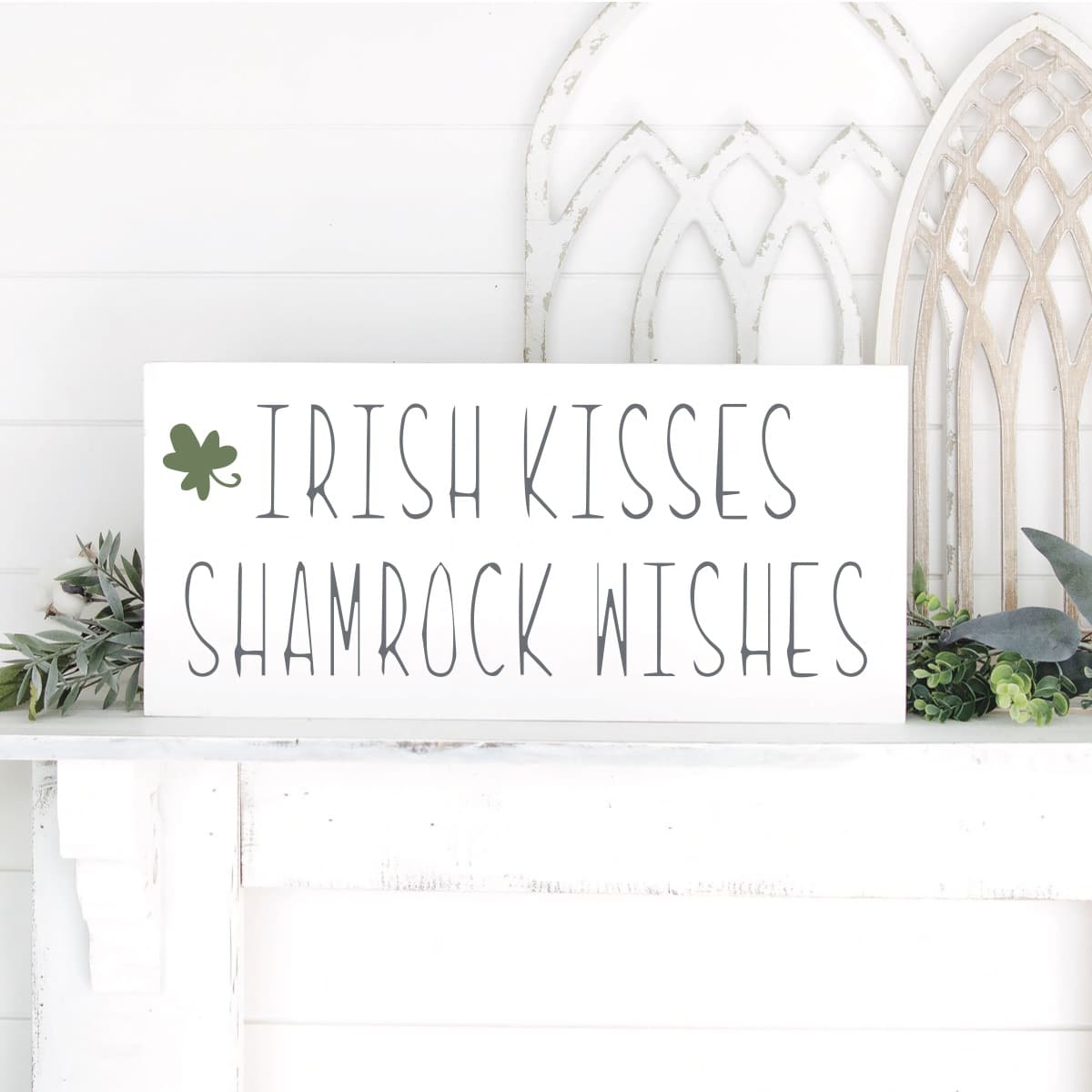 Irish kisses sign for St. Patricks Day Decor