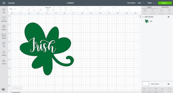 A screenshot of a computer with St Patrick\'s decor idea on screen