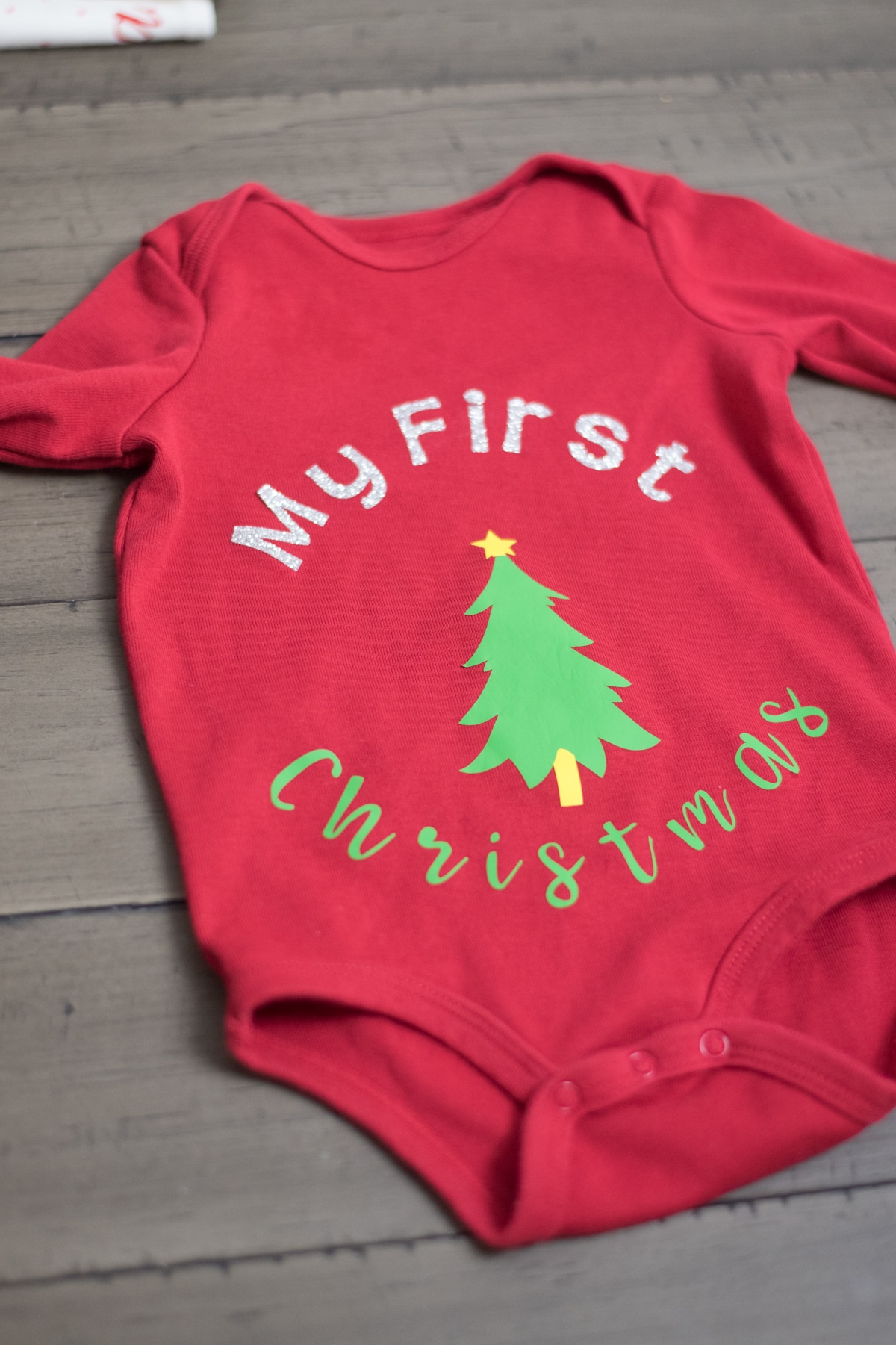 My First Christmas Red Colored Baby Cloth